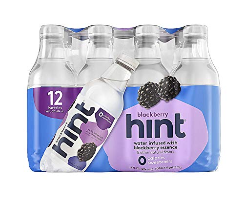 Hint Water Variety Pack 24 Bottles Zero Sugar Flavors Watermelon Blackberry Blueberry Lemon Strawberry Lemon Cherry Pineapple V1986