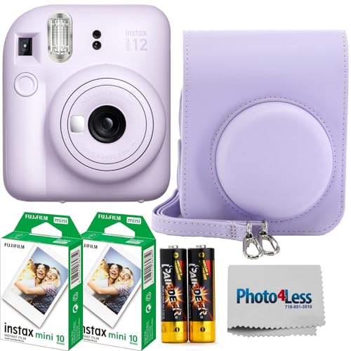 Instant Film Camera Pastel Blue with Twin Pack Instant Film 20 Prints and Case T63213