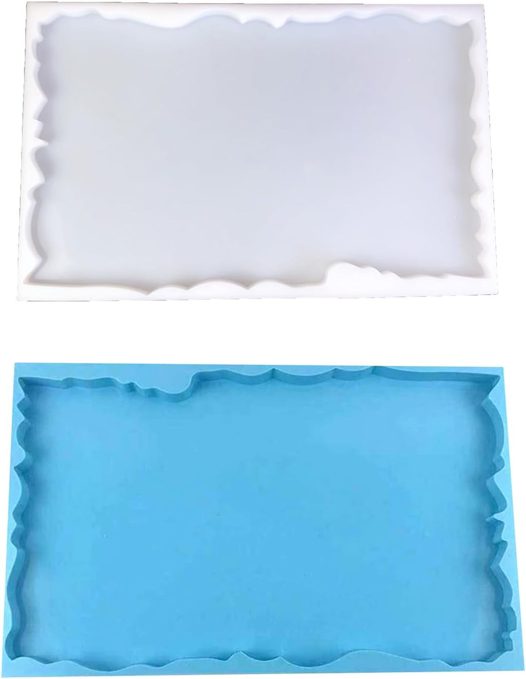 Large Irregular Rectangle Silicone Mold, Blue, approx. 46x28.8x2.5cm T8022