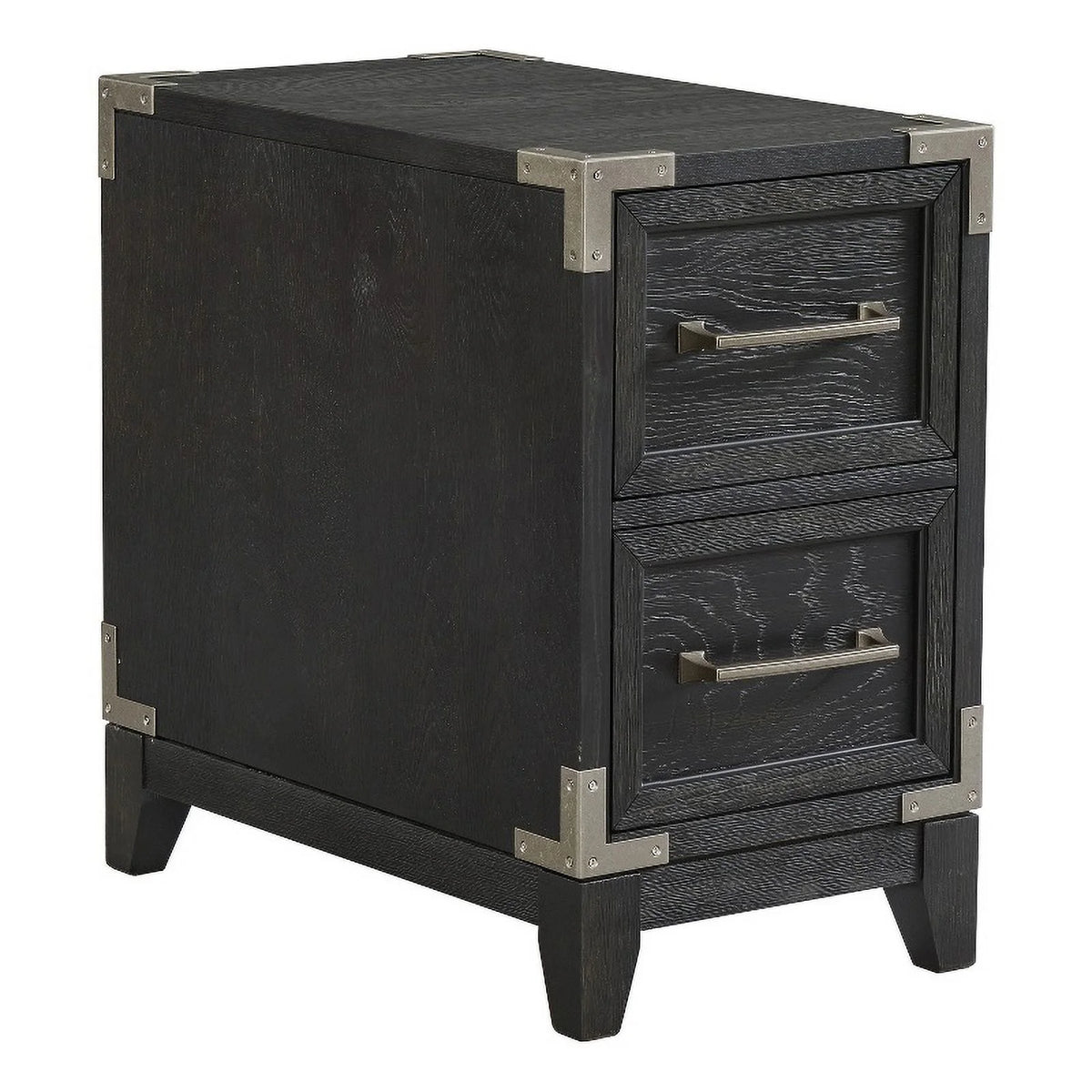 Black Wood Chairside Table T437