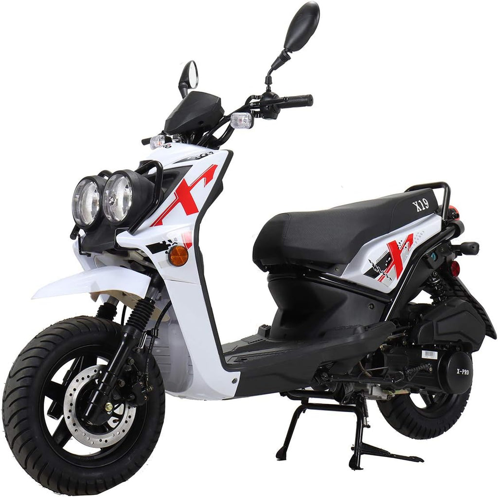 Red 150cc Gas Moped Scooter T756