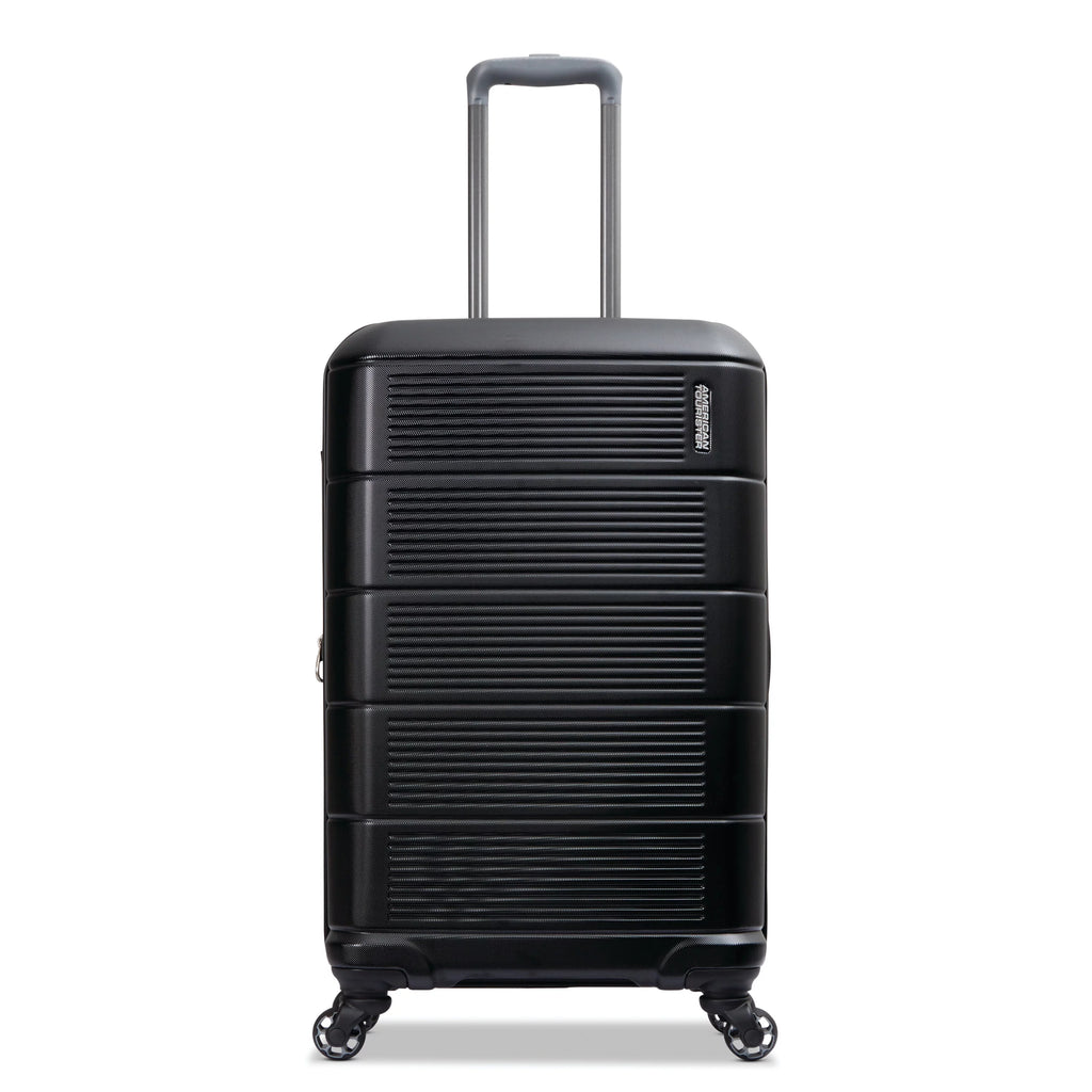 Hardside Medium Checked Spinner Luggage Jet Black Y293