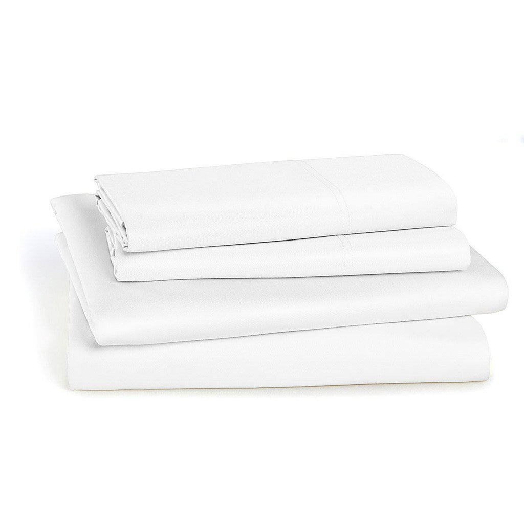 King White Percale Sheet Set D22742