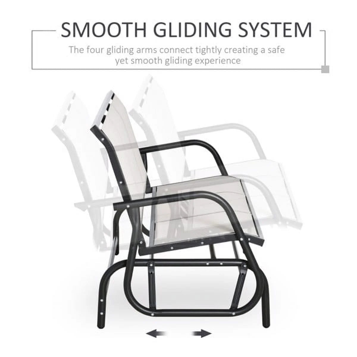 Outdoor Glider Bench for 3 B2159
