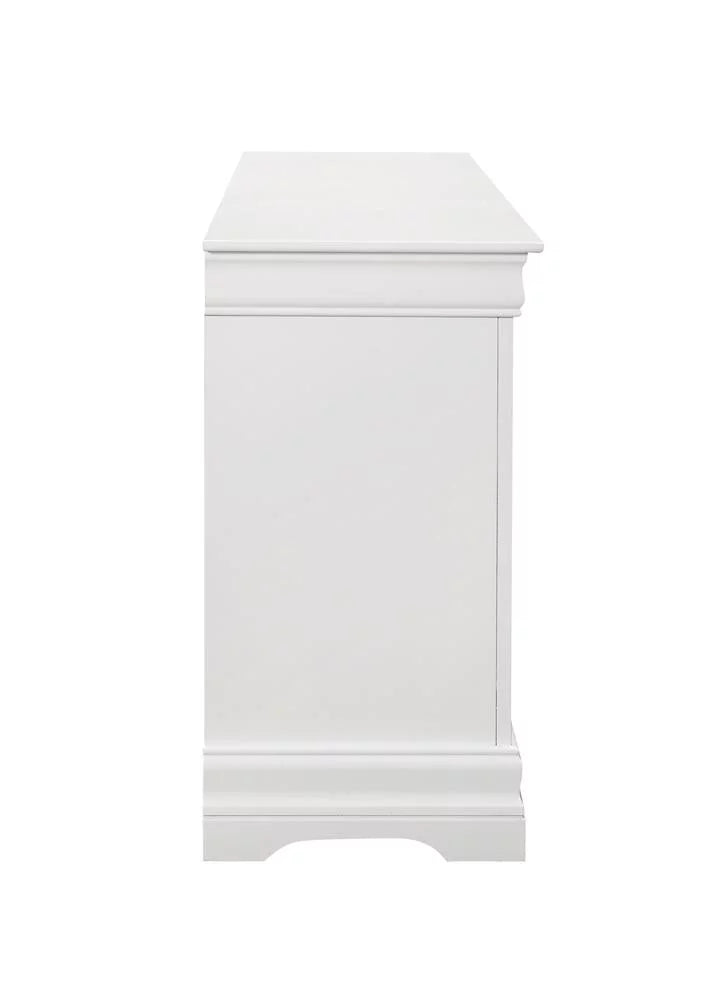 White 6-Drawer Wood Dresser S53476