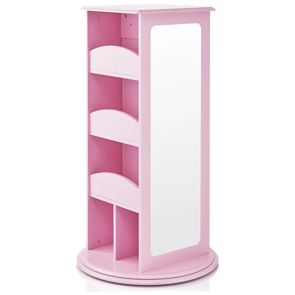 Pink Rotating Dress-Up Storage Armoire with 2 Mirrors R956