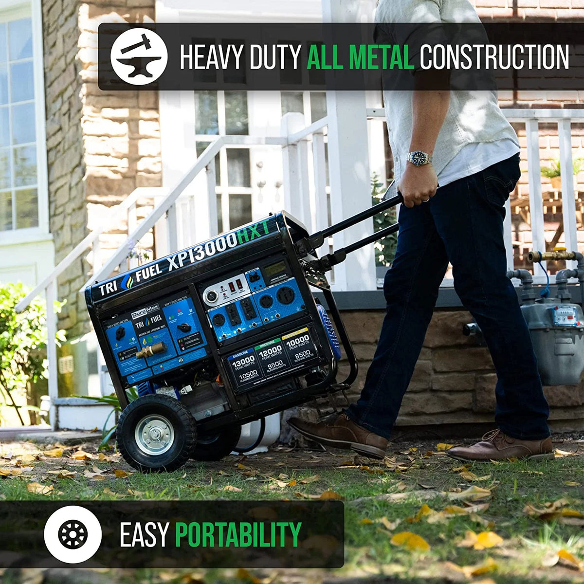 13,000 Watt Tri-Fuel Portable Generator K97806