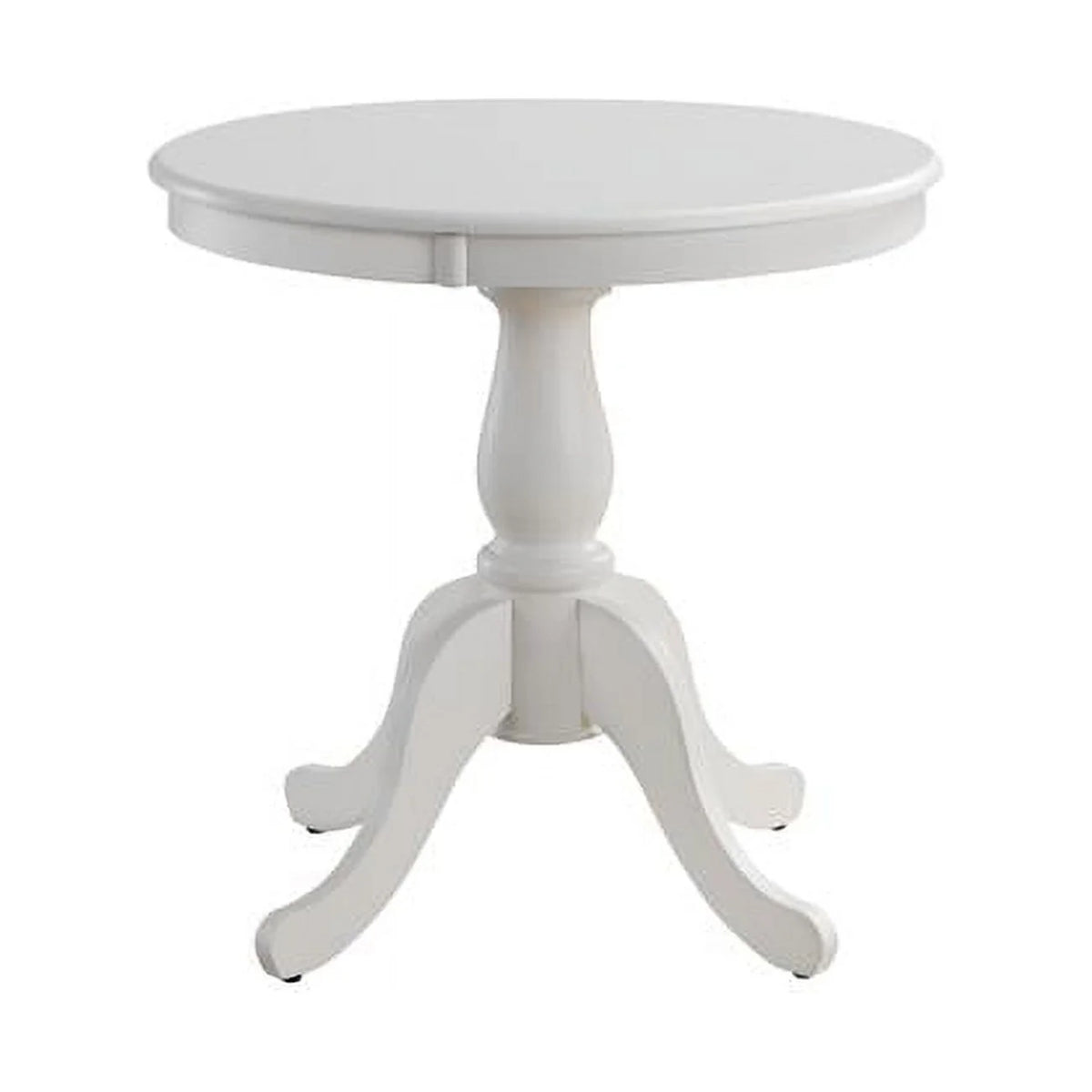 White 30" Round Pedestal Dining Table Y717657