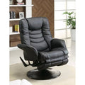 Black Glider Manual Swivel Recliner F94492