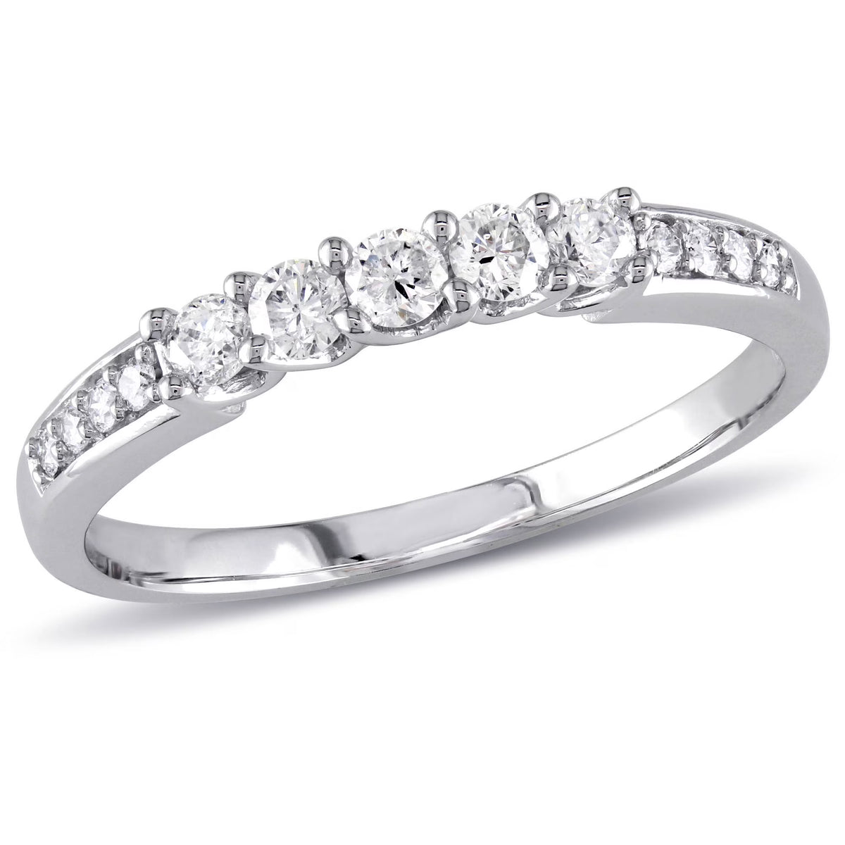 14kt White Gold Diamond Wedding Band A53327