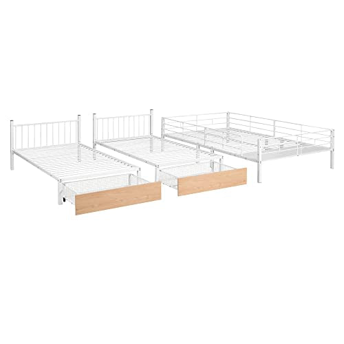 Black Triple Bunk Bed Twin Size B175110