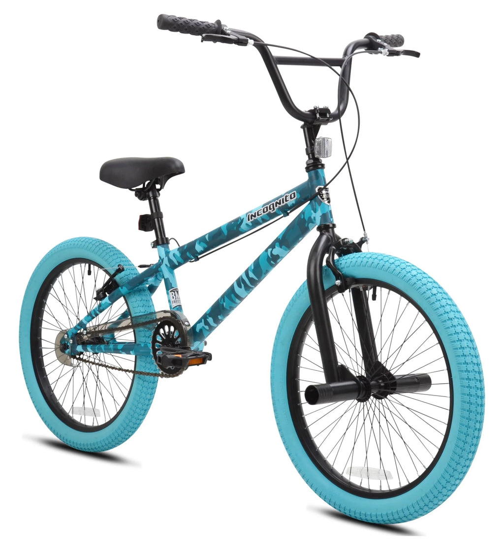 20-inch Turquoise Blue Camouflage BMX Child Bike O767
