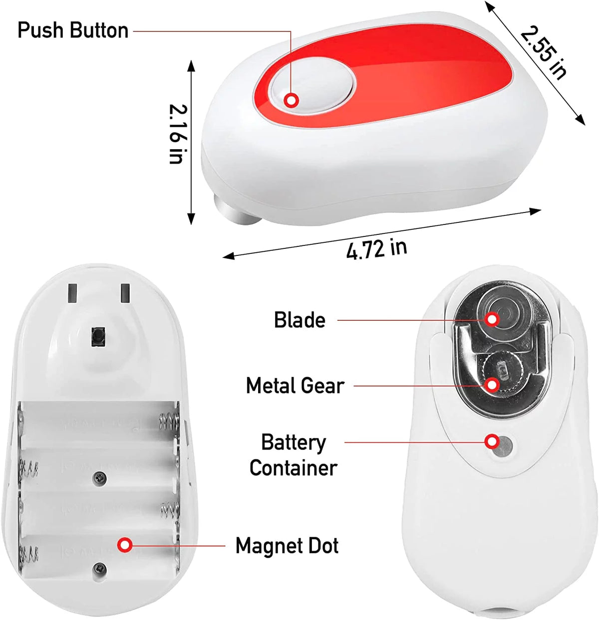 Electric Can Opener, Battery Operated G778322