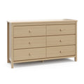 White 6 Drawer Kids Double Dresser L5203