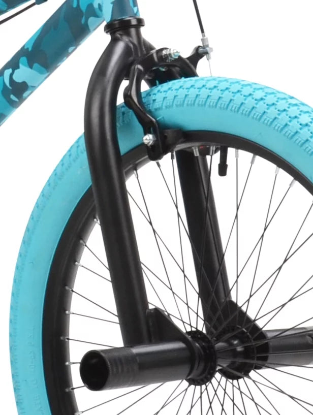 20-inch Turquoise Blue Camouflage BMX Child Bike O767