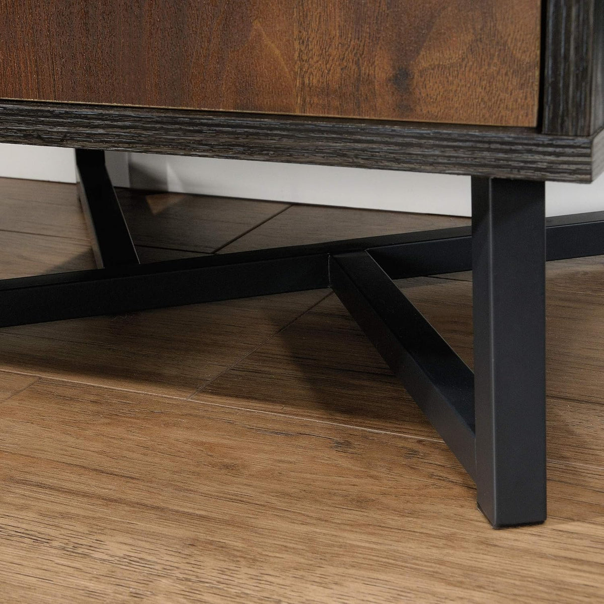 Brew Oak Finish Bookcase with Door T559089
