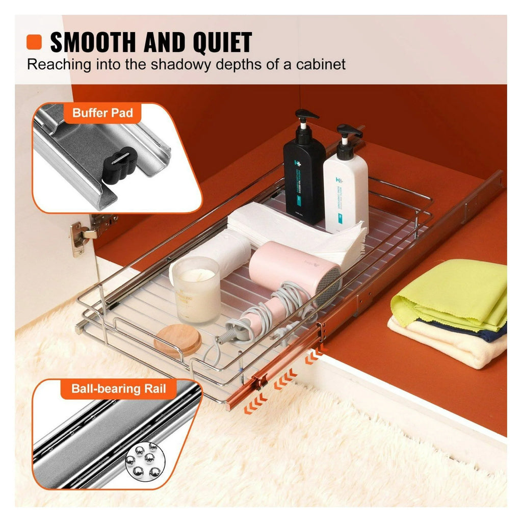 Chrome Steel Roll Out Drawers Y47227