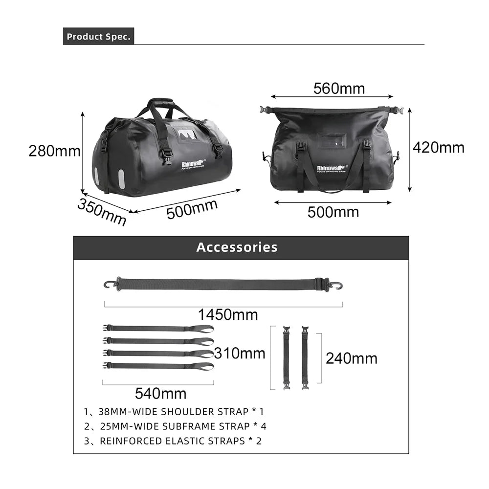 Motorcycle Rearseat Bag 45L P410