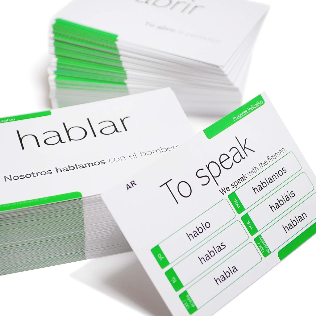 Spanish Conjugation Flash Cards U81178