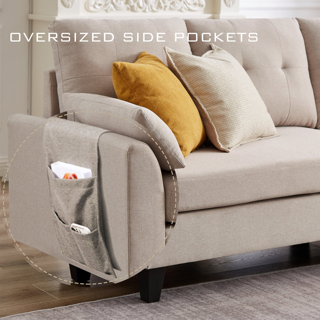Modern Sectional Sofa with Reversible Chaise Q35731