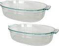 2.5 Quart Glass Roaster Dish - 2 Pack U49689
