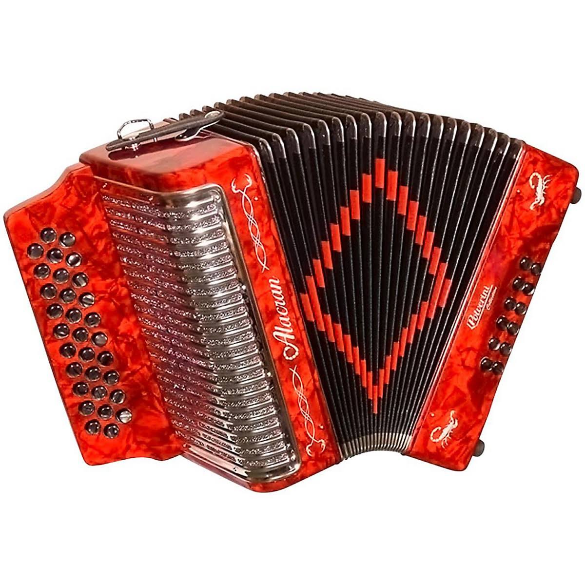 Red Accordion with Case A852043