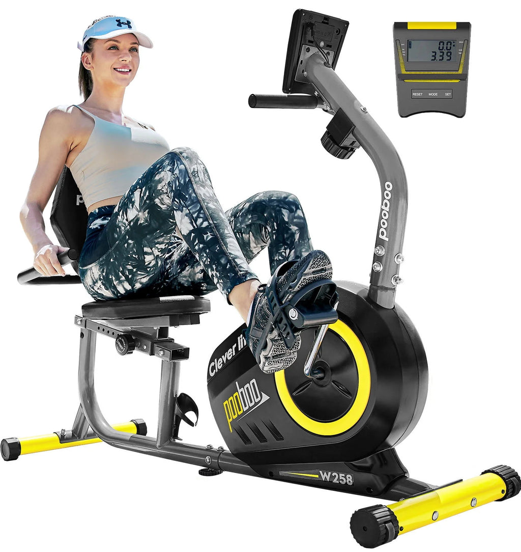 Recumbent Exercise Bike Magnetic Resistance Indoor Cycling Bike F815307