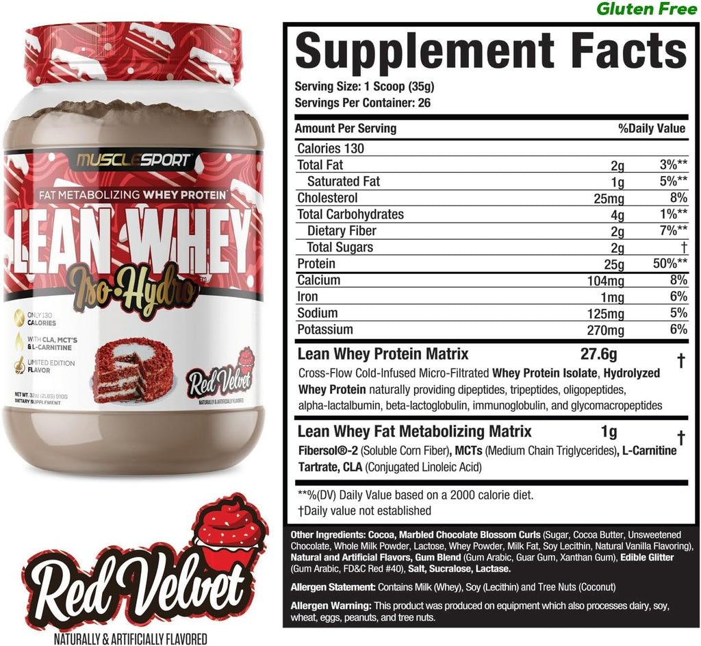 2lb Whey Protein Isolate Powder U637