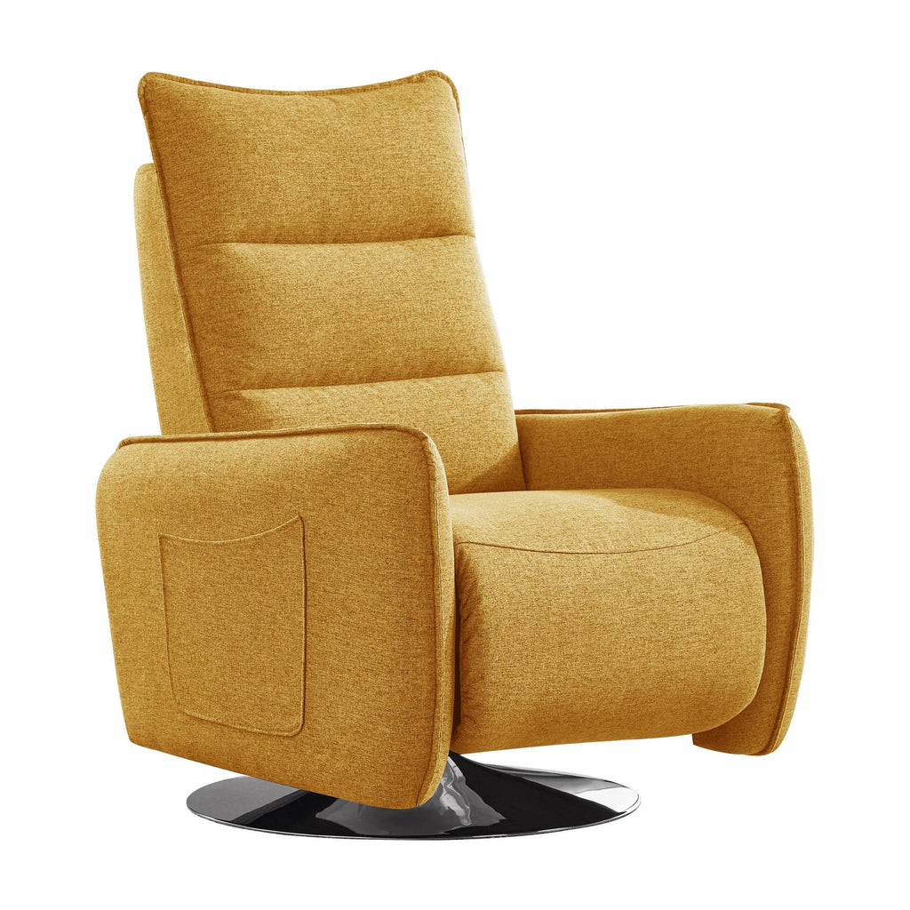 Yellow Swivel Reclining Lounge Chair V288250