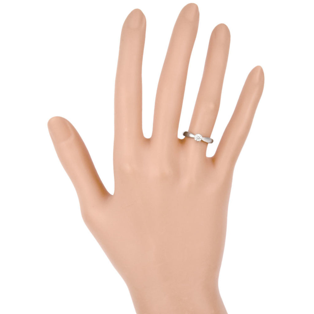 Solitaire Diamond Ring Pt950 Q67724