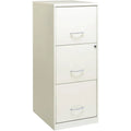 White 3 Drawer Metal File Cabinet with Lock Y4072