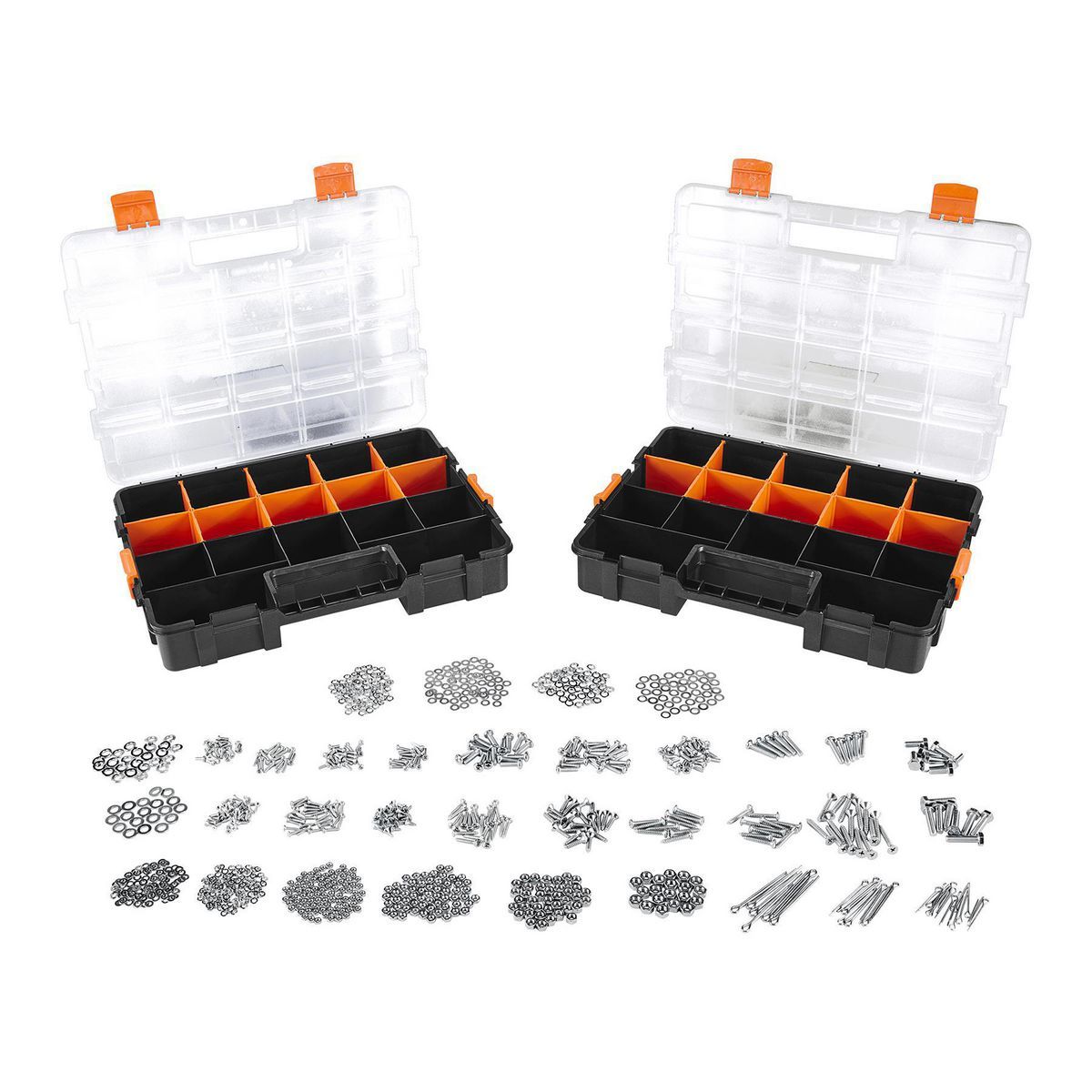 1001-Piece Nut and Bolt Assortment Case R23762