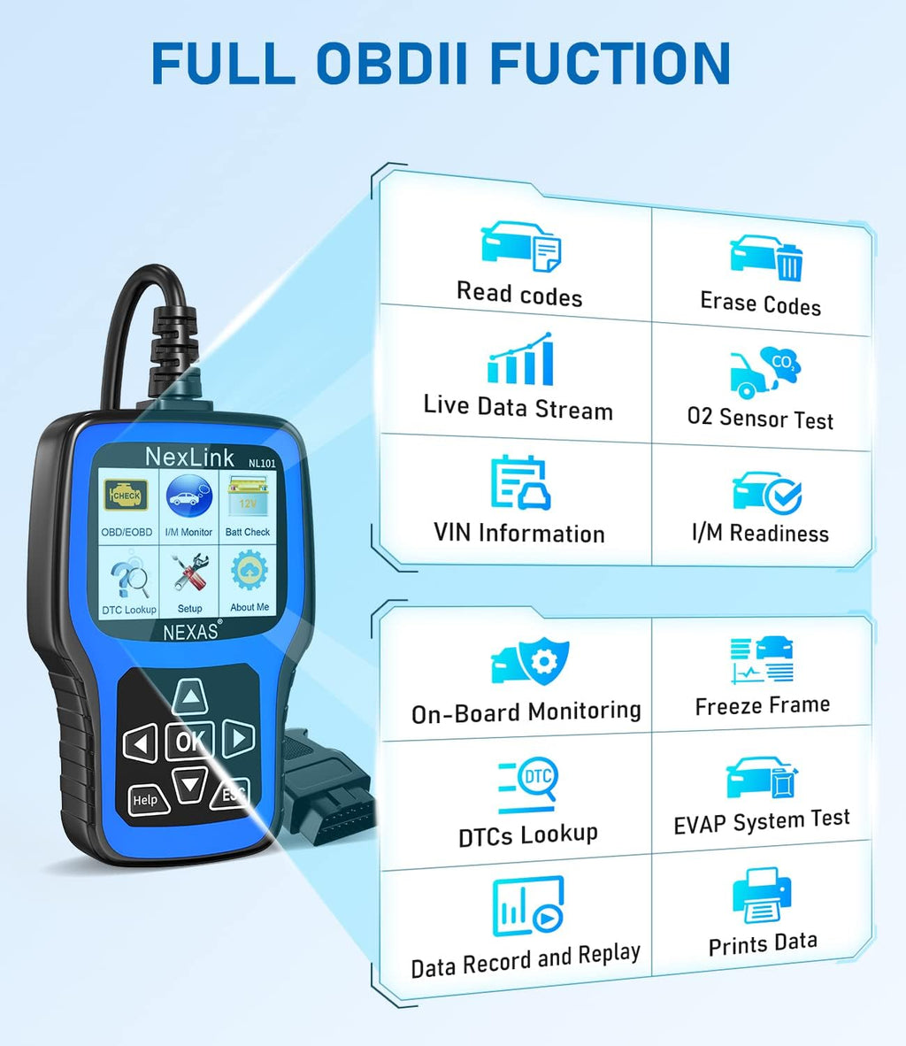 OBD2 Scanner Code Reader with Protective Case, Pack of 2 F6601