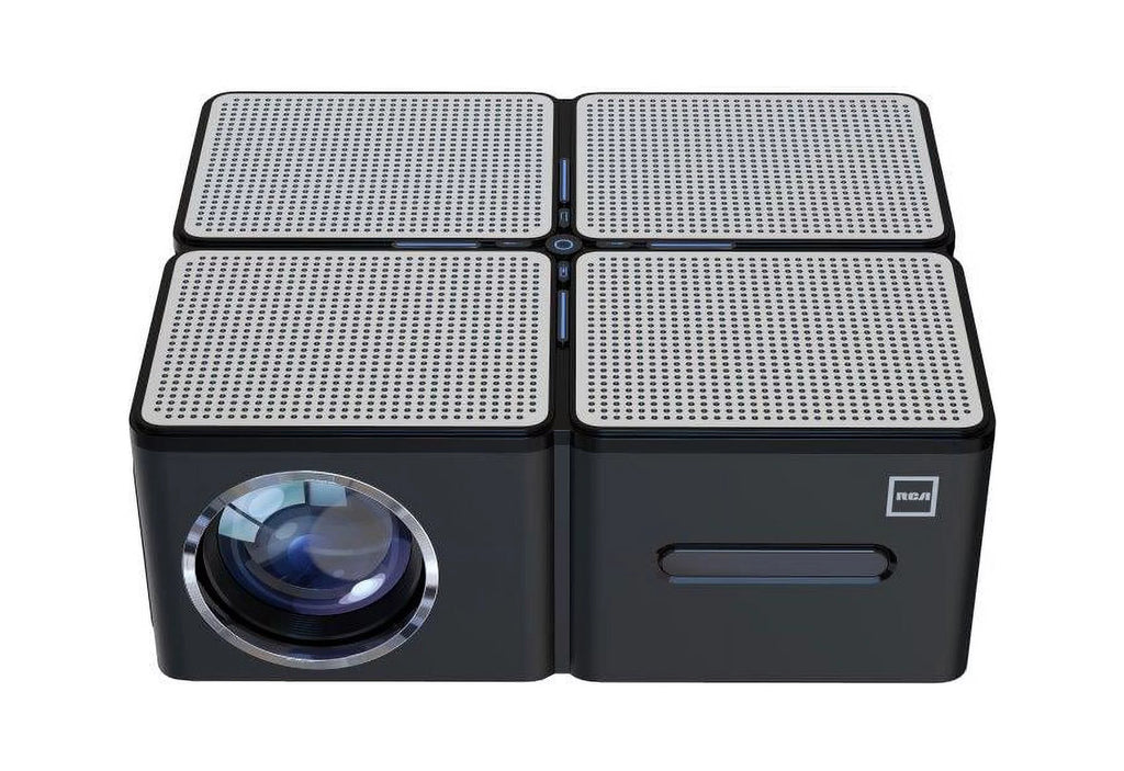 1080P 5 LCD Panel 450 ANSI Lumens Black Home Theater Projector B3557
