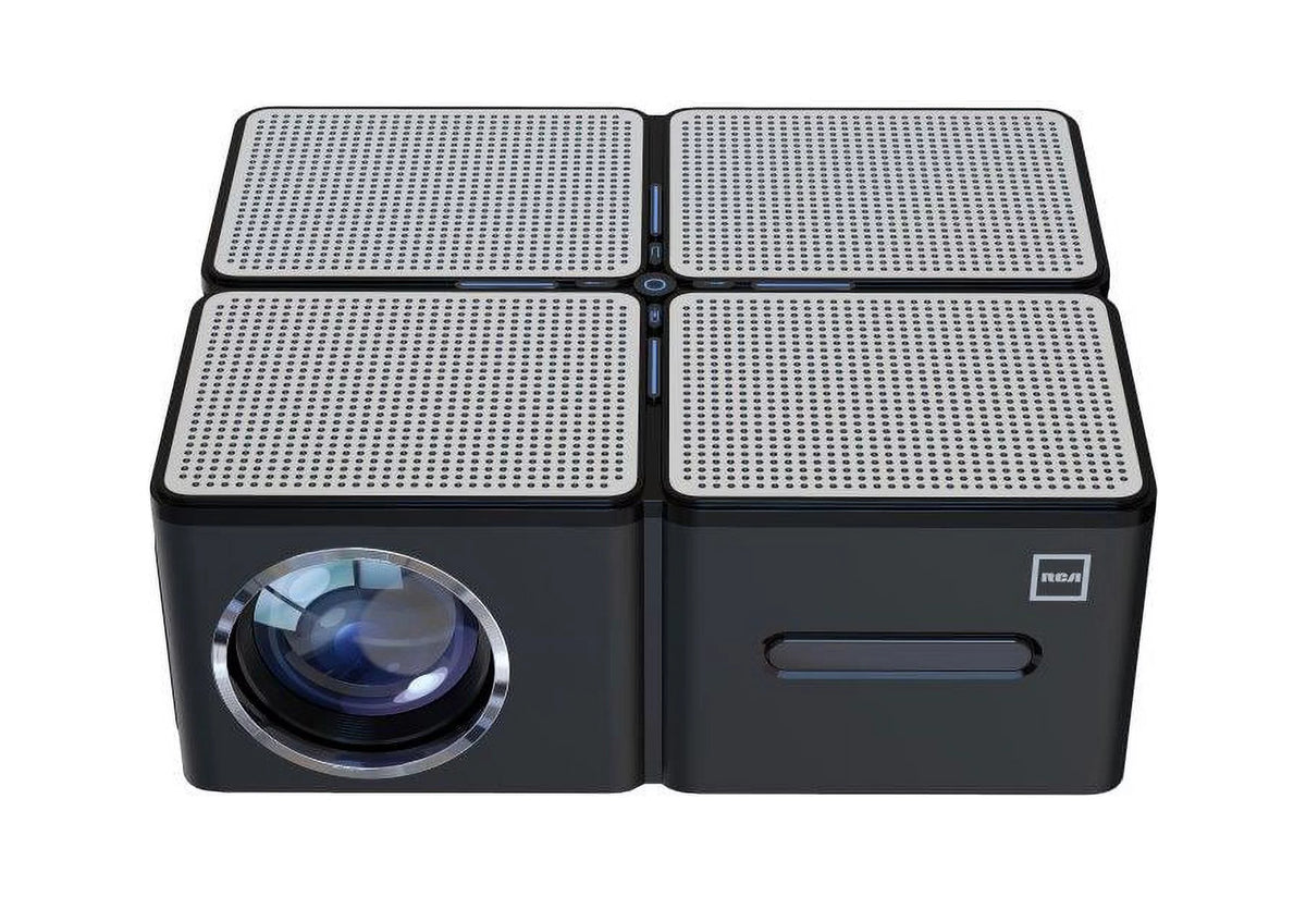 1080P 5 LCD Panel 450 ANSI Lumens Black Home Theater Projector B3557