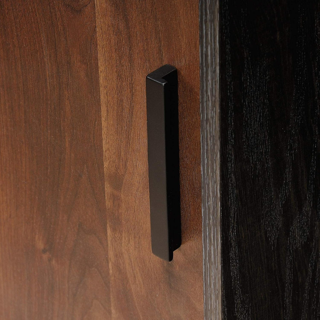 Brew Oak Finish Bookcase with Door T559089