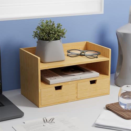Bamboo 3 Drawer Desk Organizer J89373