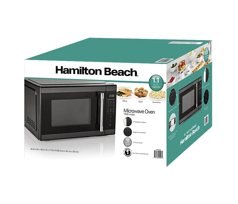 1.1 cu ft Stainless Steel Countertop Microwave Oven S971