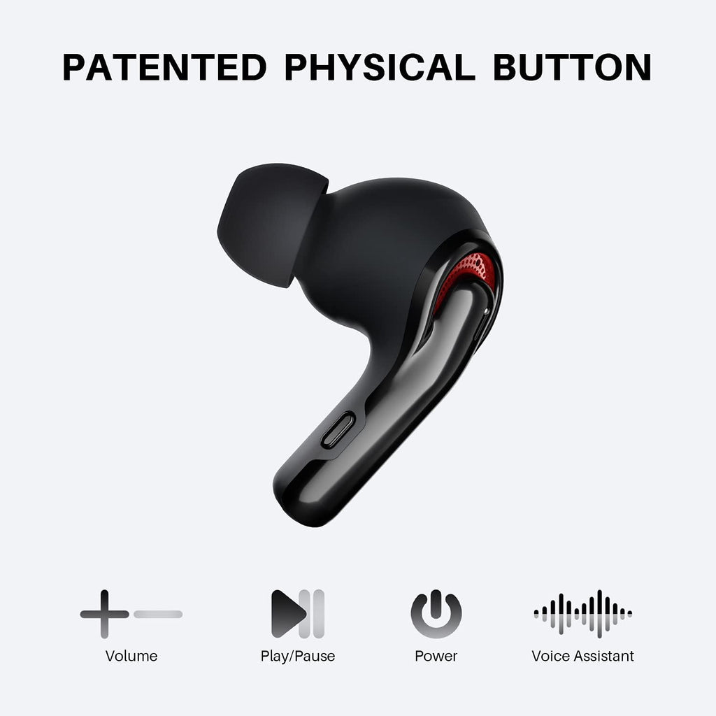 Black Wireless Earbuds M705