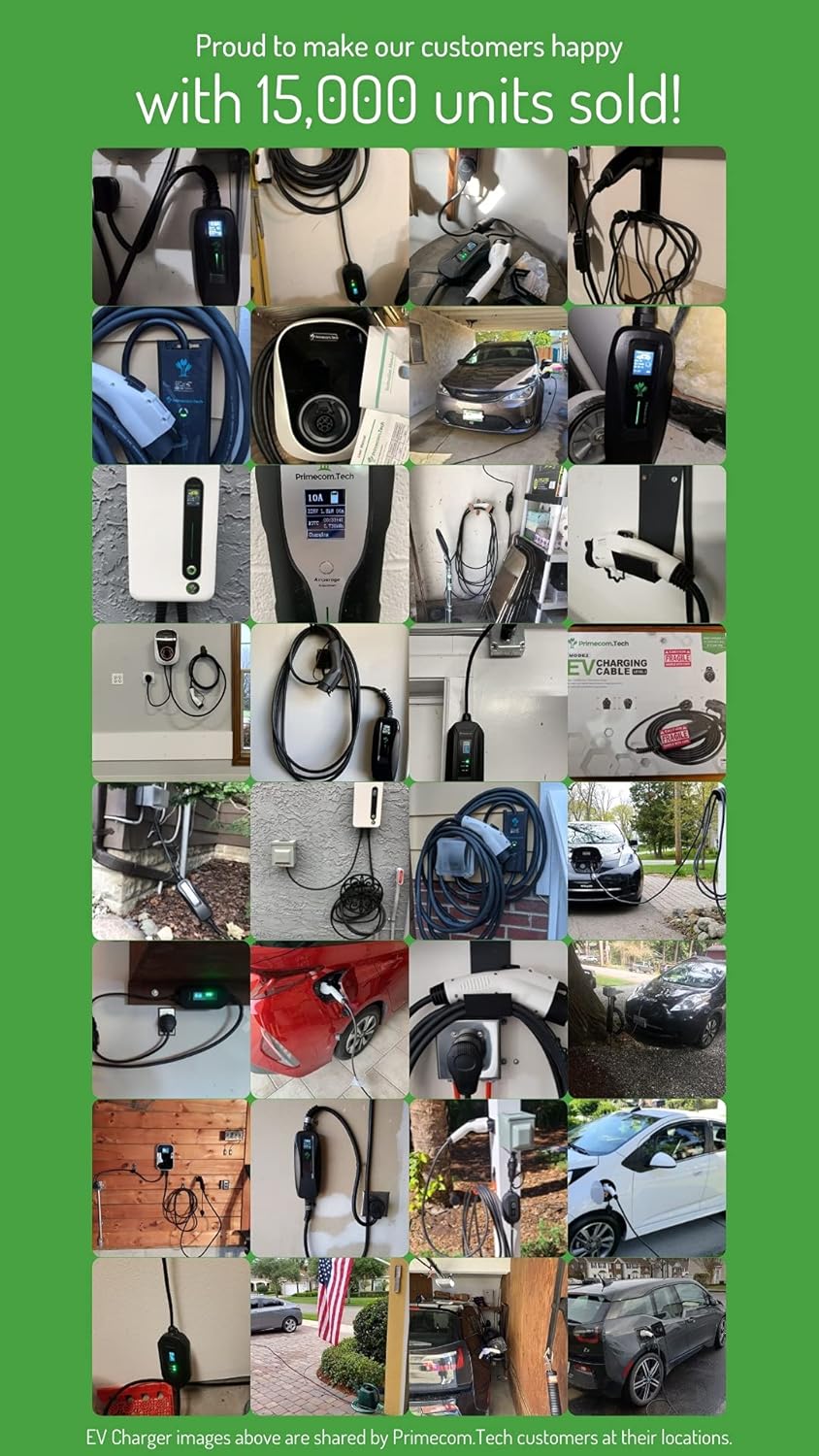 30 Feet Level 2 Electric Vehicle Charger 40 Amp Z664