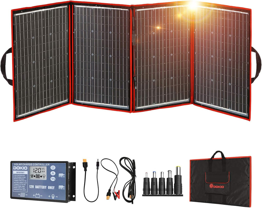 220W 18V Portable Foldable Solar Panel Kit with Controller C484