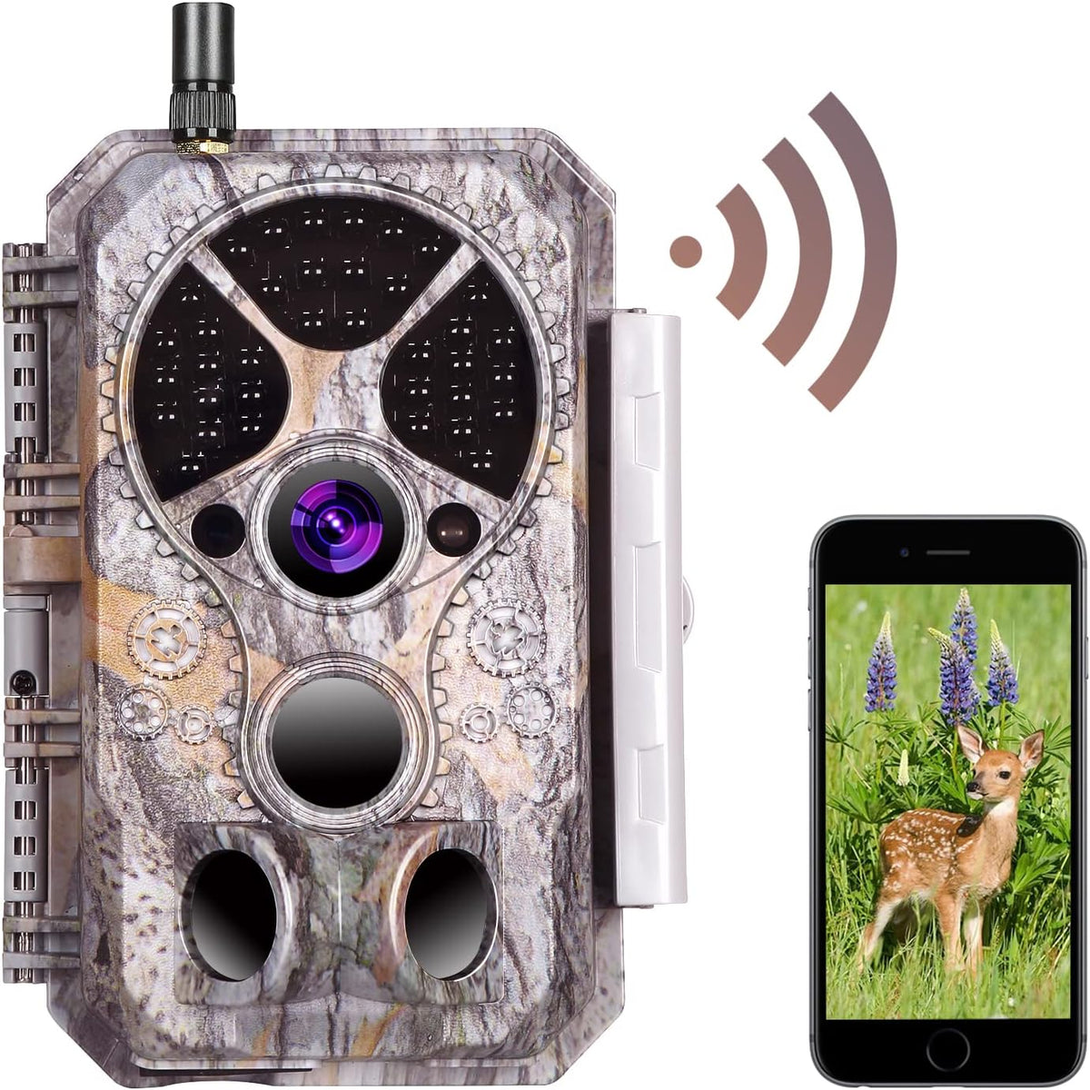 32MP 1296P Wireless Trail Camera with Night Vision Z93663