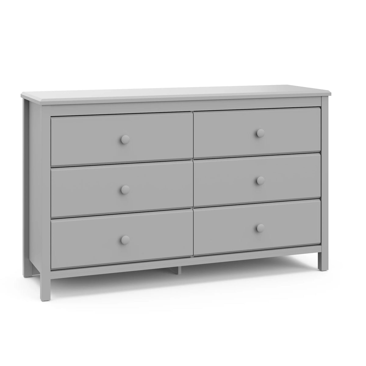 White 6 Drawer Kids Double Dresser L5203