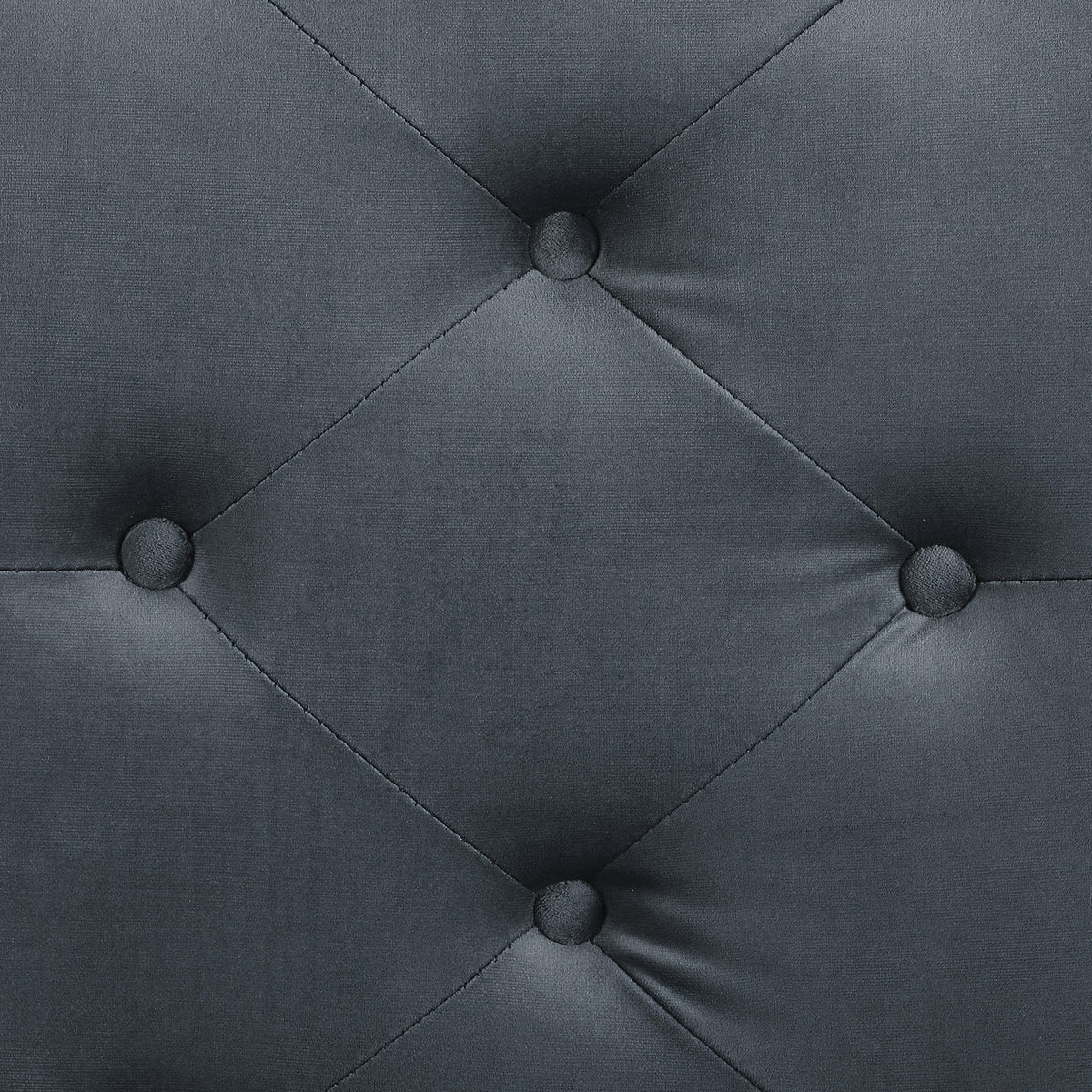 Tufted Bench with Iron Legs P9658