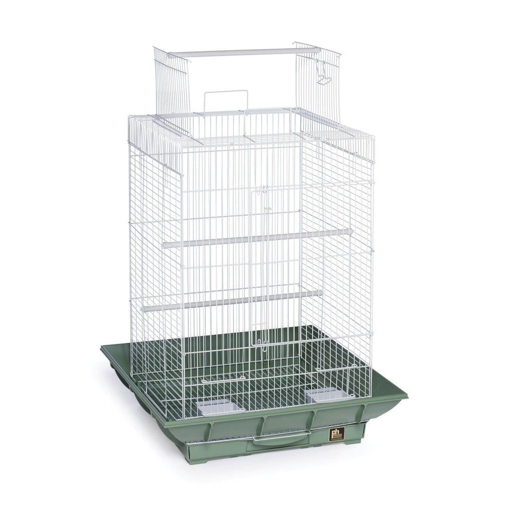 White Play Top Bird Cage A7613