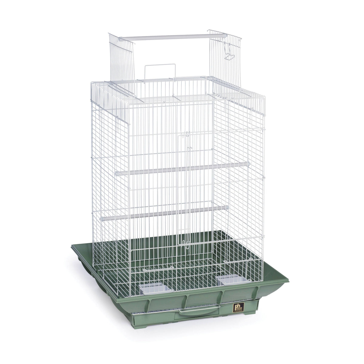 White Play Top Bird Cage A7613