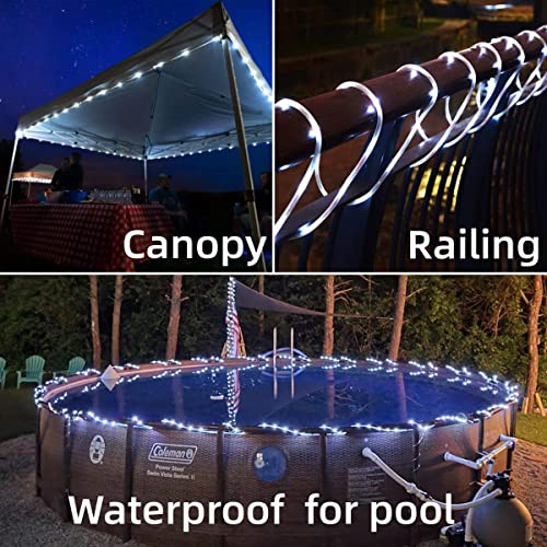 Purple Solar Outdoor Rope Lights, 72ft 200 LED L1129