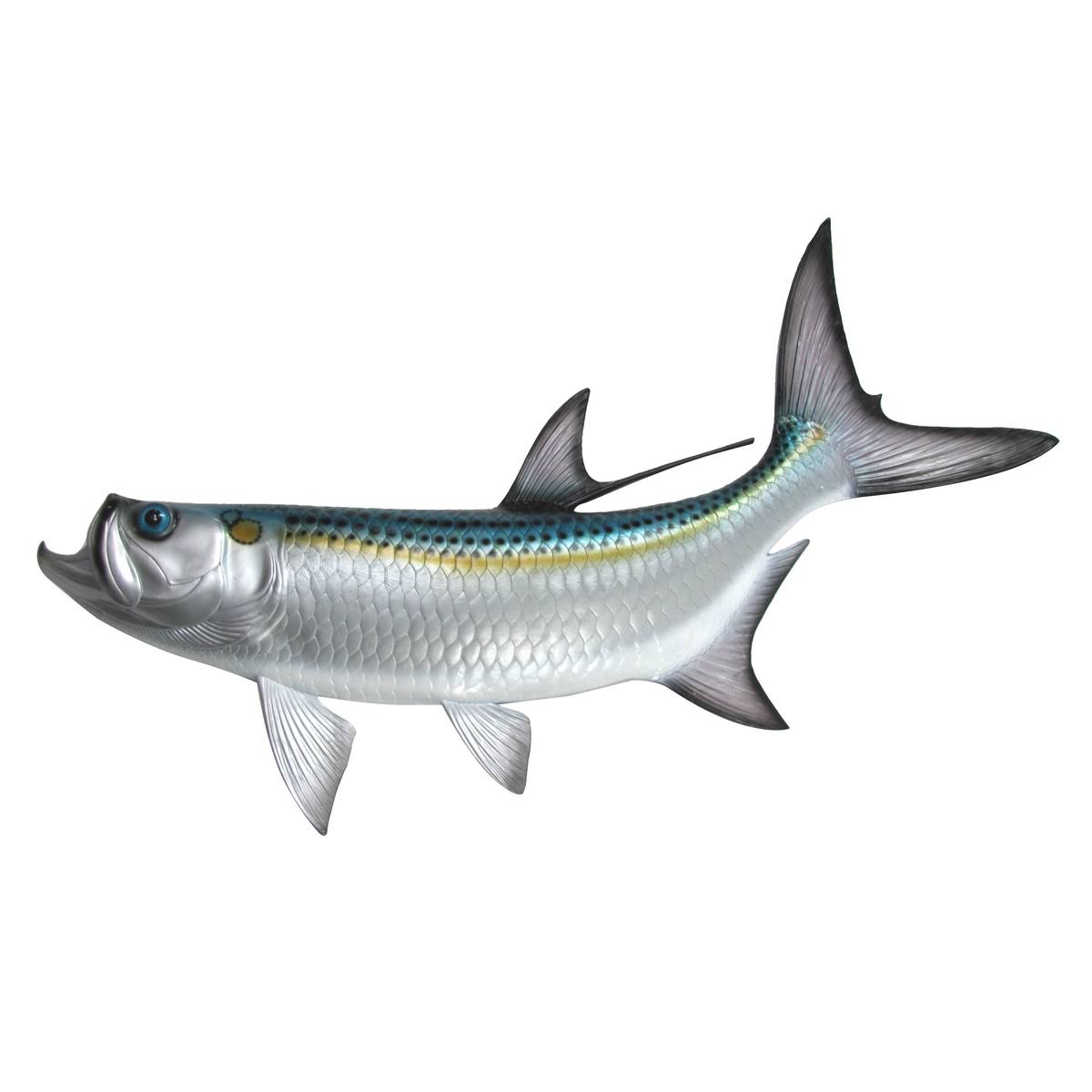 48x22 Tarpon Fish Wall Mount Plaque S10946