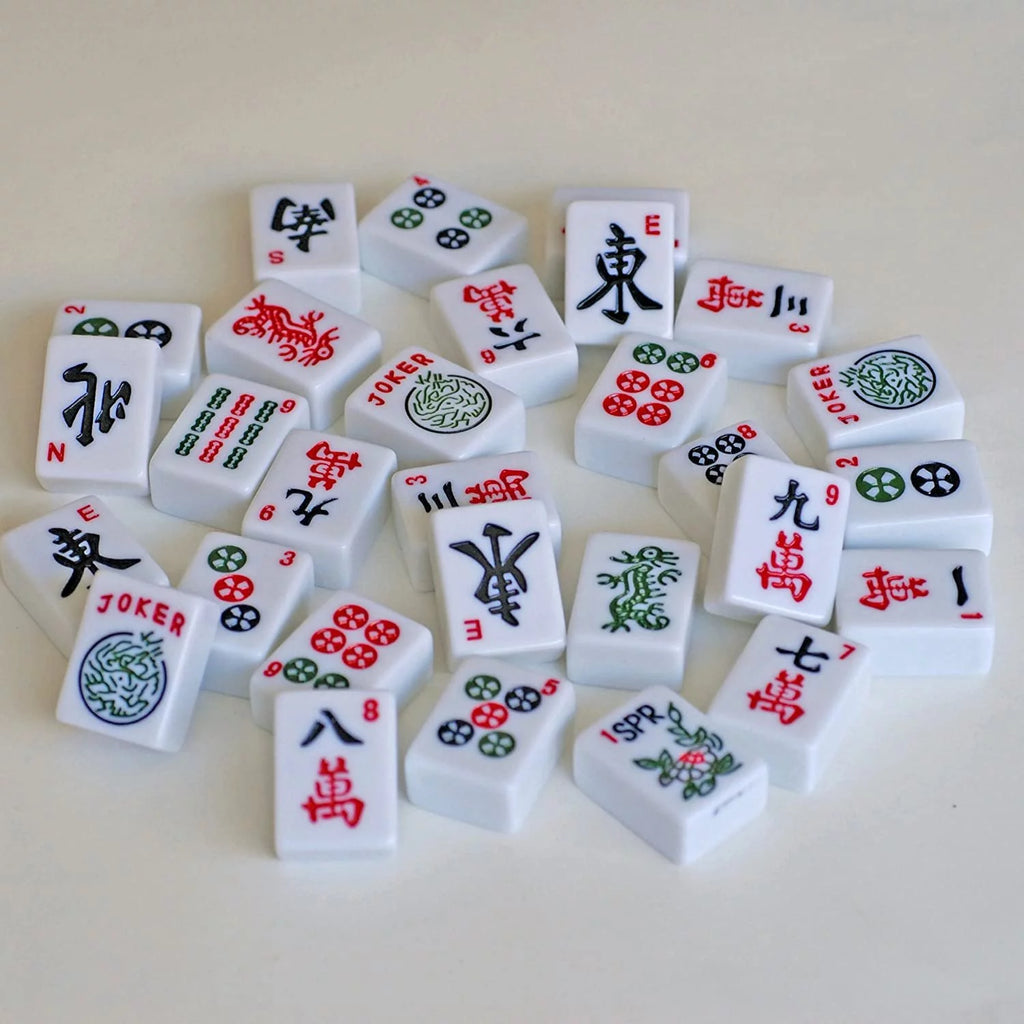 Aluminum & Black Mahjong D43202
