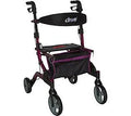 Purple Foldable Lightweight Rollator O651